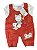 Conjunto jardineira com body bebê menina - Ursinha - Tam. P, M, G - Nilly Baby - Imagem 1
