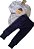 Conjunto de body manga longa e calça - Urso - Baby Bee - Tam. M - Imagem 2