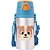 Garrafinha De Aluminio Com Canudo Buba Zoo Cachorro - Imagem 1