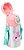 Garrafinha Alumínio Buba Zoo Unicórnio 450ml Canudo Silicone Rosa-claro Lisa - Imagem 6