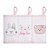 Pano de boca com prendedor de chupeta | Babete gifts Papi Friends | 40 cm X 40cm | Com 3 unidades | Coelha - Ursa - Imagem 1