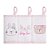 Pano de boca com prendedor de chupeta | Babete gifts Papi Friends | 40 cm X 40cm | Com 3 unidades | Coelha - Ursa - Imagem 3