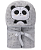 Cobertor bordado de microfibra com capuz - Papi Friends - Panda - Imagem 1