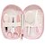 Kit cuidados com estojo para bebê - escova, pente, cortador de unhas, tesoura, lixas - Rosa - Buba - Imagem 3