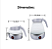 Chaleira Elétrica Dobrável Jarra Bule Silicone 600W 110v 600ml Portátil - Imagem 3