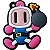 Chaveiro Emborrachado Bomberman Branco Game Geek Games - Imagem 1