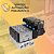 Bloco manifold com 8 Valvulas 5/2 Simples Solenoide de 1/4 - 220v - Imagem 1