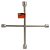 CHAVE RODA 23MM CRUZETA FAMASTIL - Imagem 3