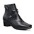 Bota Confort Anatômica Ref.: 2003 - Preta - Couro Legítimo - Imagem 1