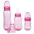 Kuka Kit 3 Mamadeiras Aquarela Rosa - 250ml, 160ml, 70ml - Imagem 1