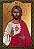 Quadro Jesus Cristo Ícone Bizantino - Imagem 1