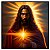 Quadro Decorativo Jesus é Luz em Moldura e Vidro - Imagem 1
