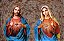 Quadro Decorativo Religioso Sagrado Coração de Jesus e Maria - Imagem 6