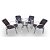 Conjunto de Fibra Sintética Lotus - 4 Cadeiras + 1 Mesa - Imagem 2