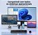 Combo Teclado E Mouse Sem Fio Avançado, Usb De 2.4G Receptor, Com Teclado Numérico E Mouse Sem Fio, Bateria de longa duração, Para Pc、windows、macs、computadores De Mesa E Laptops Cor Preto, ABNT2 - Imagem 6