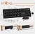 Combo Teclado E Mouse Sem Fio Avançado, Usb De 2.4G Receptor, Com Teclado Numérico E Mouse Sem Fio, Bateria de longa duração, Para Pc、windows、macs、computadores De Mesa E Laptops Cor Preto, ABNT2 - Imagem 1