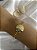 PULSEIRA CONCHA COM DUPLA CORRENTE FOLHEADA - Imagem 1