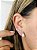 BRINCO EAR CUFF COM PINGENTE GOTA CRISTAL- PRATA - Imagem 7