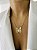 COLAR BORBOLETA DOURADO - Imagem 1