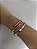 BRACELETE TREVO EM AÇO INOX E CRAVEJADO - Imagem 4
