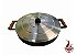 Assadeira Disco de Arado em Aço Carbono Natural de 43 cm de diâmetro com Alça, Borda e Tampa - Imagem 1