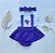 Romper Uva Fruta  Uvinha Com Tiara - Imagem 1