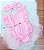 Jardineira Body Romper Bebe Bailarina Mesvesario Com Tiara - Imagem 2