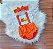 Romper Laranja Frutinhas - Imagem 1
