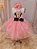Vestido Minnie Minie  Luxo Rosa - Imagem 1