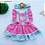 Salopete  Junina  2 Pcs com tiara - Imagem 1