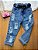Calça Jeans Destroyed Com CInto - Imagem 1