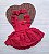 Romper Natal Cerejinha Com Tiara - Imagem 2