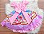 Vestido Cupcake Doces Candy Fabrica De Doces Infantil Luxo - Imagem 2