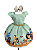 Vestido princesa jarmine temático menina - Imagem 1