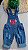 Jardineira jeans menina longa tema stitch - Imagem 1