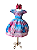 Vestido temático aniversário menina festa luxo tema stitch - Imagem 1