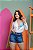 Short Jeans Juvenil Mom - Imagem 1