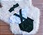 Jardineira Body Romper Beb Tematico Natal Bunda Rica C Tiara - Imagem 2