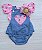 Conjunto Junino 3 Pcs Romper Ciganinha Xadrez E Tiara - Imagem 2