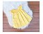 Vestido Casinha De Abelha Amarelo C/ Detalhes Luxo - Imagem 1