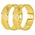 Aliança trabalhada em ouro 18k com 6mm 2,5g (unidade) - Imagem 1