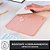 Mousepad Studio Series Logitech Portátil 20x23cm Antiderrapante Rosa - Logitech - Imagem 2