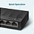 Switch 5 Portas TP-Link LiteWave LS1005G GIGABIT 10/100/1000Mbps Case Plastico - TP-Link - Imagem 7