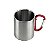 Caneca Inox com alça mosquetão vermelho - Imagem 2