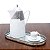 Conjunto de 6 Xicaras Café Porcelana com Pires Birds Branco  85ml Wolff - Imagem 3