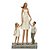 Estatua Decorativa Mãe Com Filho E Filha Resina Mabruk - Imagem 1