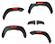 ALARGADORES PP TOYOTA HILUX 16/23 CJ 6 PÇS PTO ADES IVO VERMELHO - Imagem 2