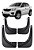 APARA-BARRO PP RENAULT KWID 17/21 CONJUNTO 4 PÇS PRETO - Imagem 1
