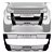 BUMPER (PP) AMAROK 10/16 (PRETO C/ PRATA - ALUMINIUM) - Imagem 1