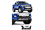 BUMPER PP RANGER CAB.SIMPLES E DUPLA 12/15 PRETO C/ PRATA - Imagem 1